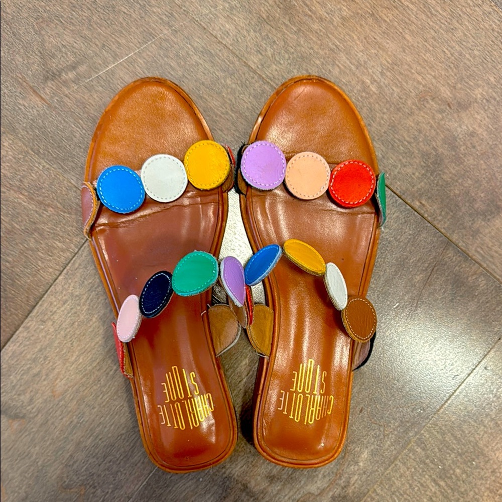 colorful sandals, by Charlotte Stone